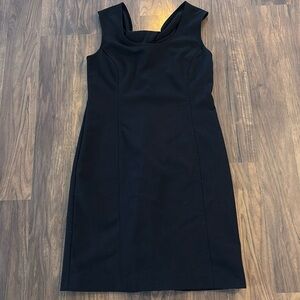 Banana Republic soft stretch black cocktail dress size small Petite
